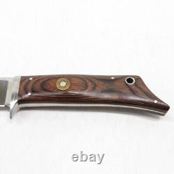 Al Mar Gun Stock Fixed Knife With Leather Sheath