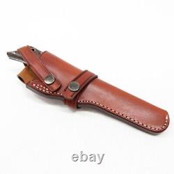 Al Mar Gun Stock Fixed Knife With Leather Sheath