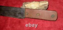 Antique 1800s HUDSON BAY Bowie Knife-Gutta Percha Handle-Rare Fur Trade Knife