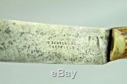 Antique 1830-1860s Joseph Mills Sheffield Indian Fur Trade Hunting Knife