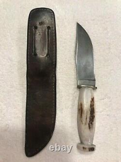 Antique 1923-51 Union Cutlery Ka-bar Olean Ny Stag Hunting Skinning Knife