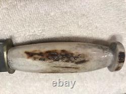 Antique 1923-51 Union Cutlery Ka-bar Olean Ny Stag Hunting Skinning Knife