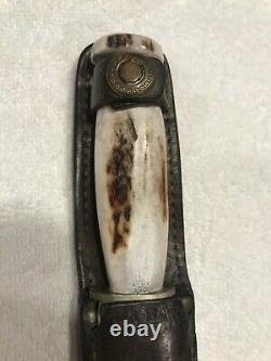 Antique 1923-51 Union Cutlery Ka-bar Olean Ny Stag Hunting Skinning Knife