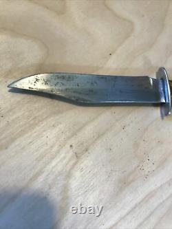 Antique 19thc Challenge Cutlery Co. Sheffield England Bowie Hunting Knife Stag H