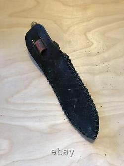 Antique 19thc Challenge Cutlery Co. Sheffield England Bowie Hunting Knife Stag H