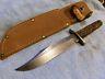 Antique-Alfred Williams EBRO-Sheffield England-Hunting/Bowie Knife-Bone