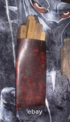 Antique Buffalo Hunter Knife Sheath-5 Vintage Butcher Knives-Re-enactments