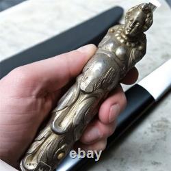 Antique Dagger Knife Blade Handle Fixed Steel Hunting Angel Men's Rare Old 20th