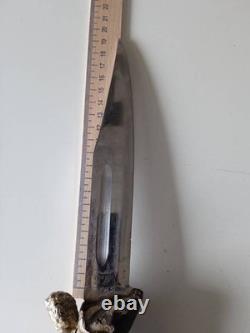 Antique Dagger Knife Blade Handle Fixed Steel Hunting Angel Men's Rare Old 20th