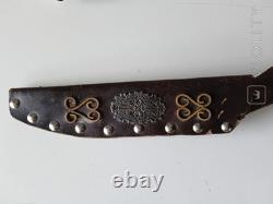 Antique Dagger Knife Blade Handle Fixed Steel Hunting Angel Men's Rare Old 20th