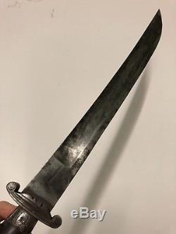 Antique French Sword Hunting Dagger Knife 18th Napoleonic Louis XVI XV