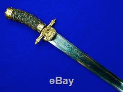 Antique Germany German 19 Century Large Hunting Sword Dagger Knife with Scabbard