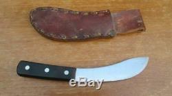 Antique HENCKELS Germany Carbon Steel Skinning/Fur Trade Hunting Knife withSheath