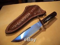 Antique J. Russell Green River Hunting Knife, cir 1900, MINT! With Custom Sheath