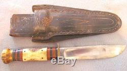 Antique M. S. A. (Marbles Safety Ax) hunting knife 1907