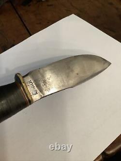 Antique MARBLES 1916 PAT Gladstone WOODCRAFT KNIFE withSheath