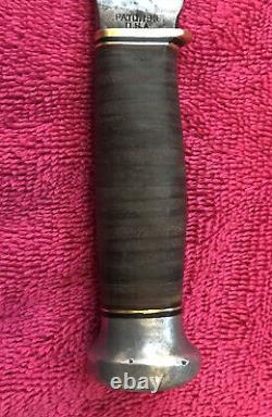Antique MARBLES WOODCRAFT HUNTING KNIFE Pat'd 1916 Fixed Blade RARE & Sheath