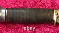 Antique MARBLES WOODCRAFT HUNTING KNIFE Pat'd 1916 Fixed Blade RARE & Sheath
