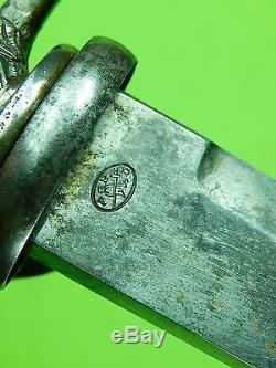 Antique Old France French 19 Century Hunting Knife Dagger with Scabbard