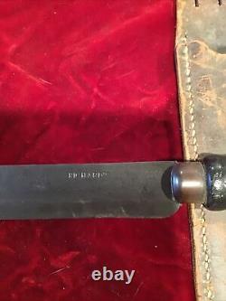 Antique Old US WW1 Period Vintage RICHARD'S Knife With Leather Sheath