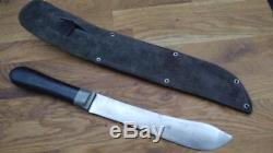 Antique Pewter Trade Camp Butcher Knife Razor sharp Carbon steel Vintage LAMSON