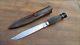 Antique Russell Green River Works Thistle-Top Boot/Hunting Knife withOrig. Sheath