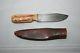 Antique US MARBLES GLADSTONE DALL DEWEESE Hunting Knife with Sheath