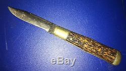 Antique Vintage Beaver Falls Cutlery Co Folding Hunting Knife 4 Blade