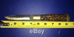 Antique Vintage Beaver Falls Cutlery Co Folding Hunting Knife 4 Blade