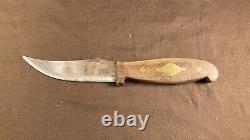 Antique/Vintage Primitive Knife Fur Trade Hunting Butcher Skinning Brass