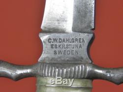 Antique Vintage Swedish Sweden C. W. DAHLGREN Eskilstuna Hunting Fighting Knife