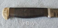 Antique W. L. Marbles Gladstone Mich Sportsman's Ideal Hunting Knife Ca 1898 Stag