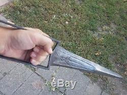 Antique hunting dagger tiger knife WOOTZ steel khanjar katar mughal NO RESERVE