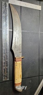 Anton Wingen Jr. Buffalo Skinner Knife with Sheath Stag, Germany