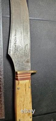Anton Wingen Jr. Buffalo Skinner Knife with Sheath Stag, Germany
