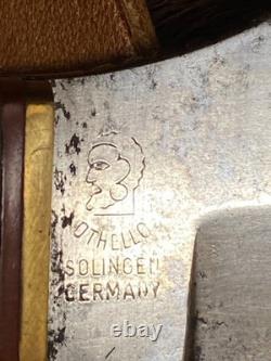 Anton Wingen Jr. Solingen, Germany, Original Buffalo Skinner, Genuine Stag, 9 1/4