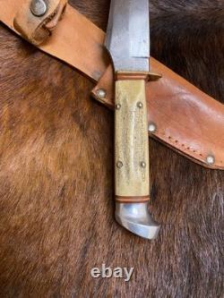 Anton Wingen Jr. Solingen, Germany, Original Buffalo Skinner, Genuine Stag, 9 1/4