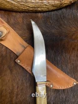 Anton Wingen Jr. Solingen, Germany, Original Buffalo Skinner, Genuine Stag, 9 1/4