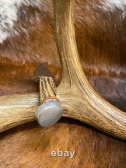 Anton Wingen Jr. Solingen, Germany, Original Buffalo Skinner, Genuine Stag, 9 1/4
