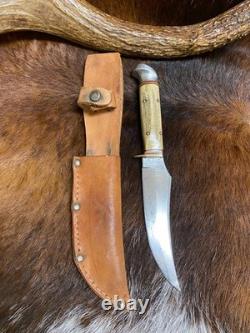 Anton Wingen Jr. Solingen, Germany, Original Buffalo Skinner, Genuine Stag, 9 1/4