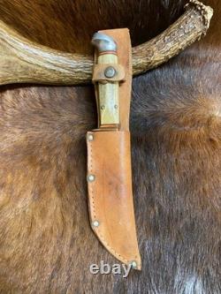 Anton Wingen Jr. Solingen, Germany, Original Buffalo Skinner, Genuine Stag, 9 1/4