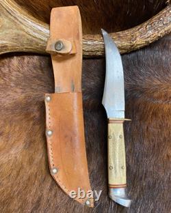 Anton Wingen Jr. Solingen, Germany, Original Buffalo Skinner, Genuine Stag, 9 1/4