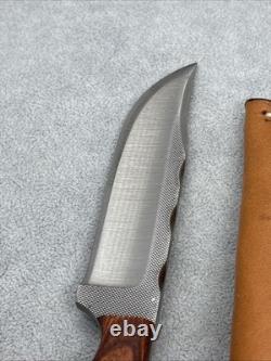 Anza USA 07 Vintage Fixed Blade Knife 8 With Sheath Rare Very Clean Anza USA 07 Vintage Fixed Blade Knife 8 With Sheath Rare Very Clean