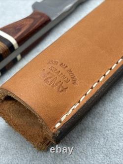 Anza USA 07 Vintage Fixed Blade Knife 8 With Sheath Rare Very Clean Anza USA 07 Vintage Fixed Blade Knife 8 With Sheath Rare Very Clean