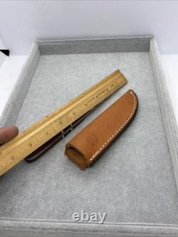 Anza USA 07 Vintage Fixed Blade Knife 8 With Sheath Rare Very Clean Anza USA 07 Vintage Fixed Blade Knife 8 With Sheath Rare Very Clean