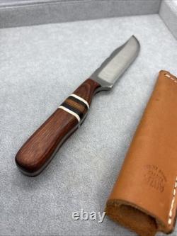 Anza USA 07 Vintage Fixed Blade Knife 8 With Sheath Rare Very Clean Anza USA 07 Vintage Fixed Blade Knife 8 With Sheath Rare Very Clean