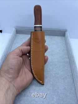 Anza USA 07 Vintage Fixed Blade Knife 8 With Sheath Rare Very Clean Anza USA 07 Vintage Fixed Blade Knife 8 With Sheath Rare Very Clean