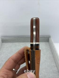 Anza USA 07 Vintage Fixed Blade Knife 8 With Sheath Rare Very Clean Anza USA 07 Vintage Fixed Blade Knife 8 With Sheath Rare Very Clean