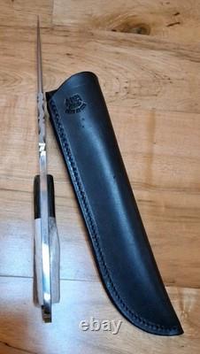 Anza USA Dunefield Knife With Elk Horn And Micarta Handle Heavy Duty 15 Mint