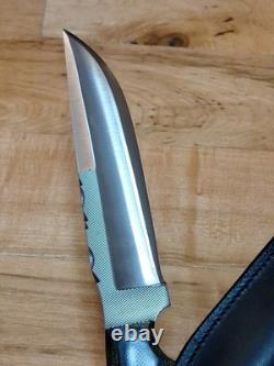 Anza USA Dunefield Knife With Elk Horn And Micarta Handle Heavy Duty 15 Mint